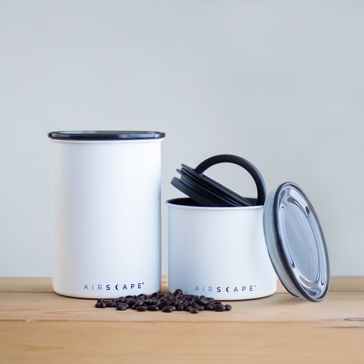 Airscape® Stainless Vacuum Coffee Storage Canister - Logo