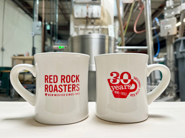 Black RR Logo Diner Mug - Red Rooster Coffee