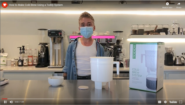 Kane Demonstrates Cold Brewing with the Toddy System