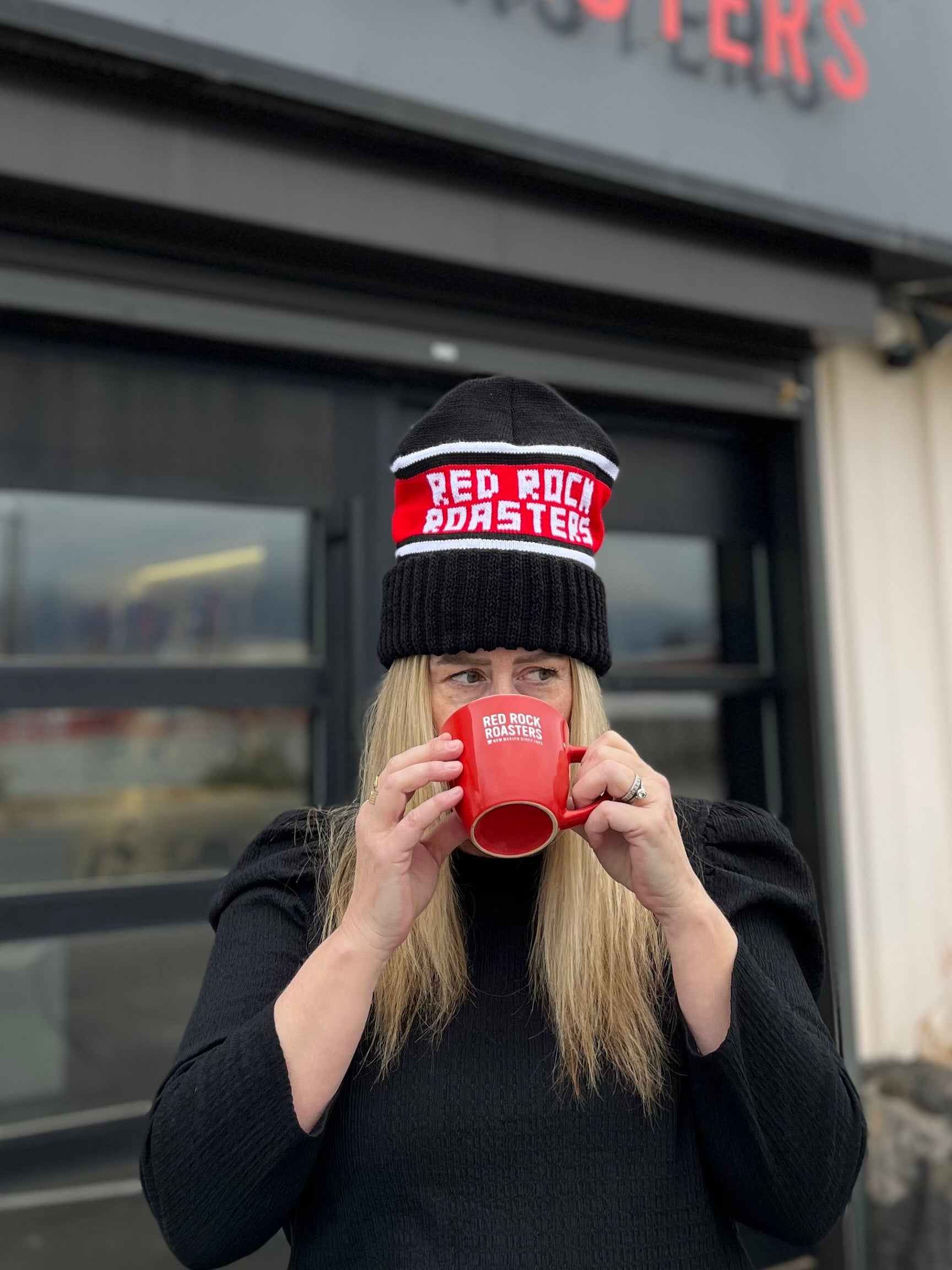 Red Rock Roasters Knit Logo Beanie