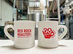 30th Anniversary Red Rock Logo Diner Mug – Red Rock Roasters